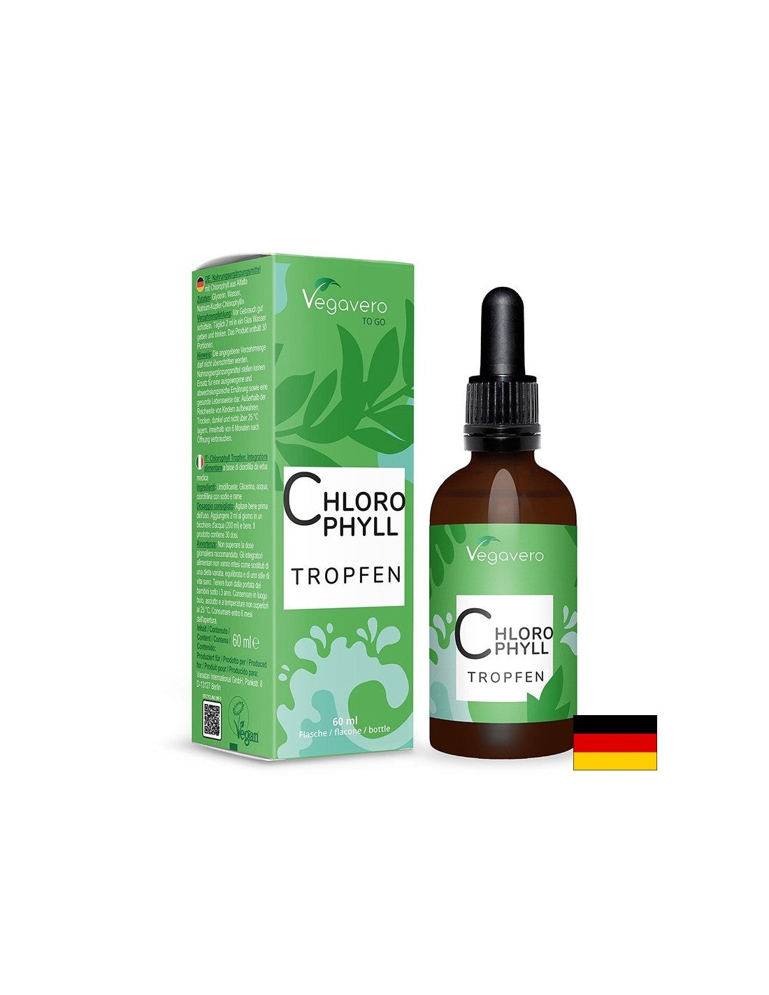 Entgiftung, natürliches Deodorant - Chlorophyll, Tropfen, 60 ml