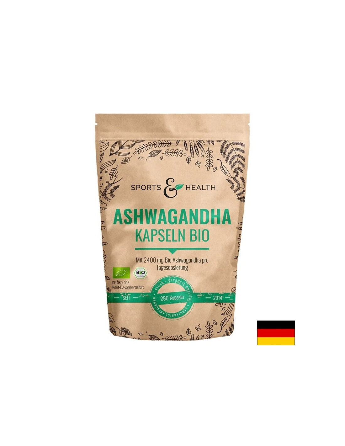 Stress und gute Laune – Ashwagandha, 600 mg x 200 Kapseln