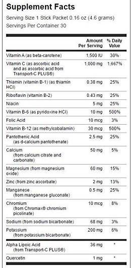 Ultra 1.000 mg Energie C mit Elektrolyten 30 Pakete
