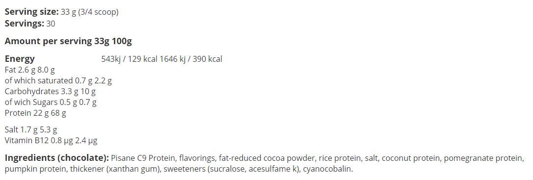 100% veganes Protein - 1,00 kg