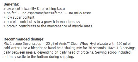 Clear Moly Hydrolyzat -Sachet 0,025 kg