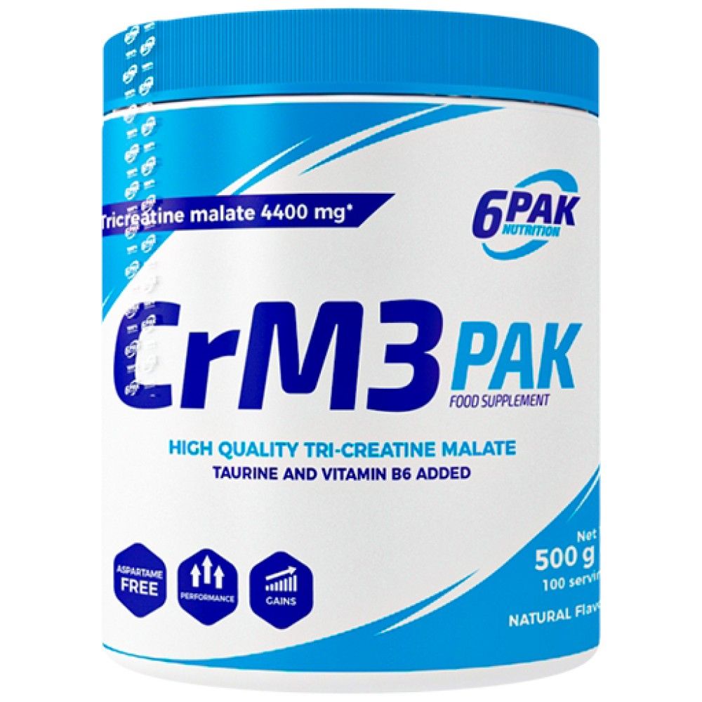 CRM3 PAK (Tri -Creatin -Malat + Taurin) - 500 Gramm