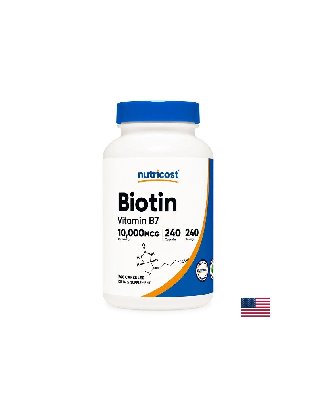 Haare und Haut – Biotin (Vitamin B7), 10000 µg x 240 Kapseln