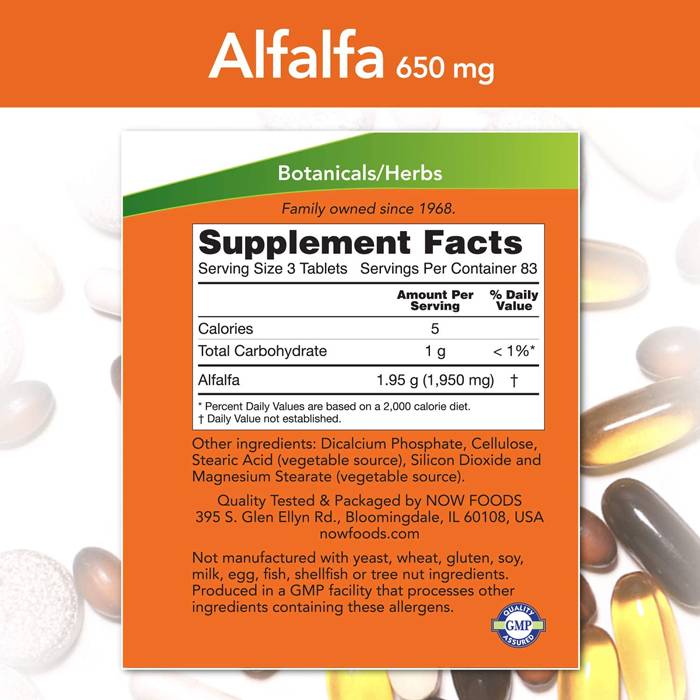 Alfalfa 650 mg - 250 Tabletten