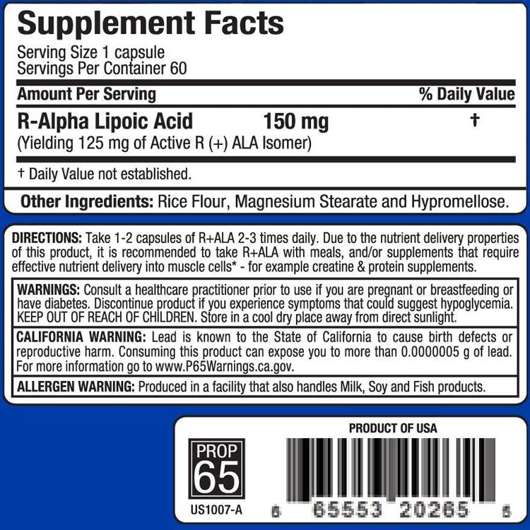 R -ala 150 mg - 60 Kapseln