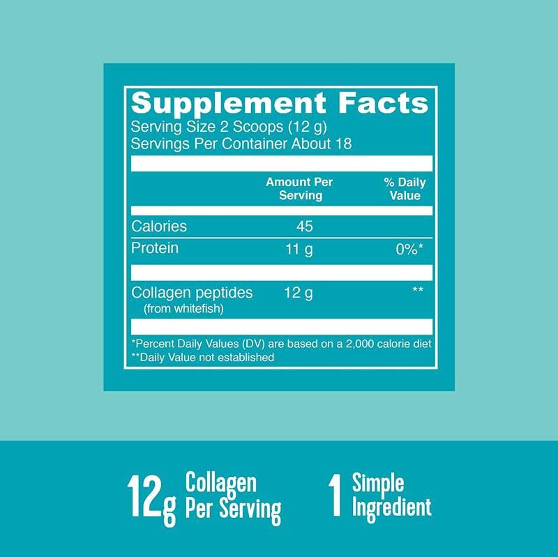 Marine Kollagen / hydrolysierte Fischkollagen - 221 Gramm