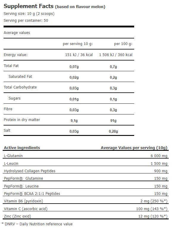 Glutamin Ultra Amino Power 0,500 kg