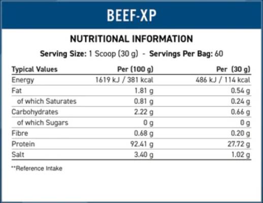 Rindfleisch-XP | Klar hydrolysiertes Rindfleischprotein - 1800 Gramm