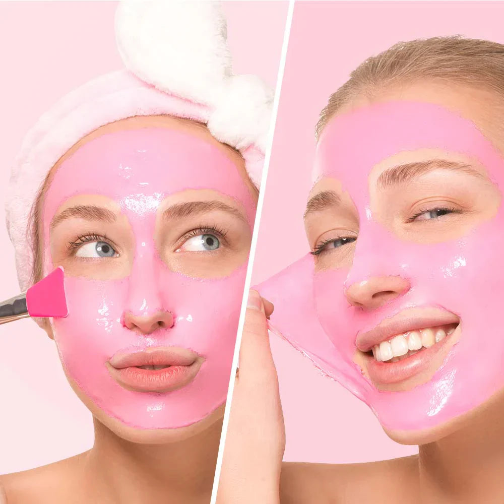 Feuchtigkeitsspendende Peeling-Maske mit Aktivkohle und rosa Tonerde – 75 ml