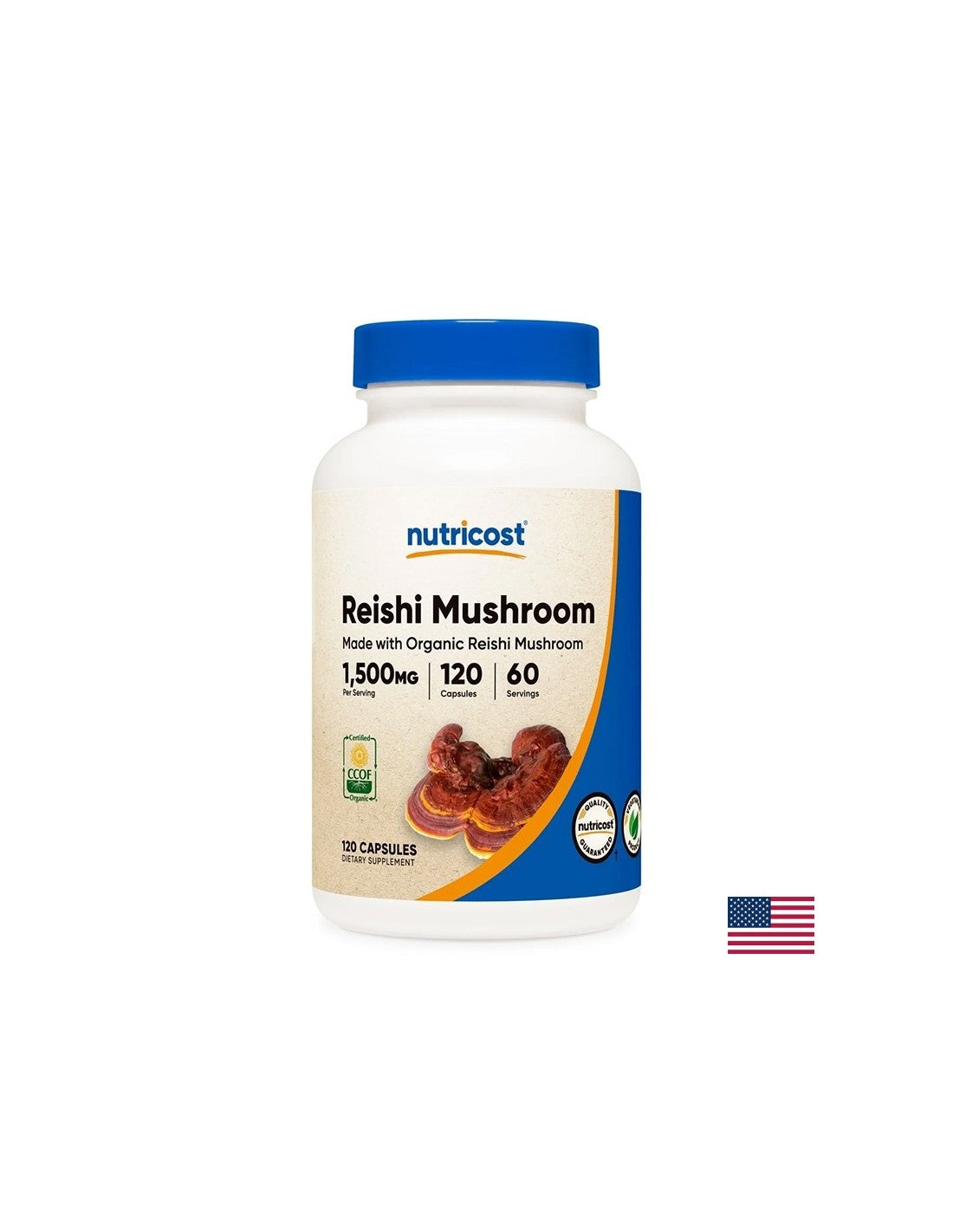 Starke Immunität, Energie und Ton – Reishi, 750 mg x 120 Kapseln