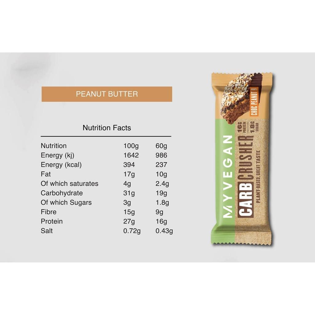 Veganer Kohlenhydrat -Brecher - 60 Gramm