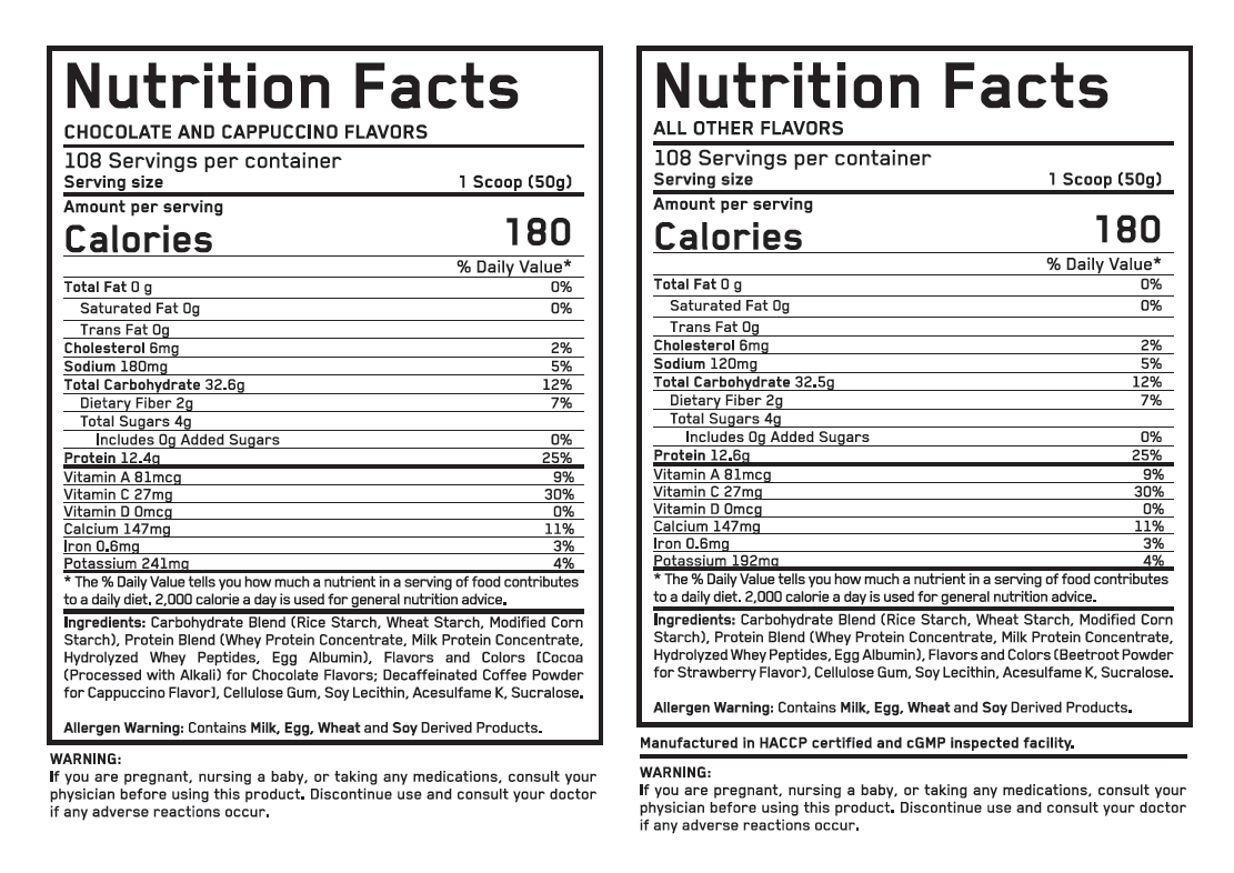 Massenbau Gainer / Bag - 5,443 kg
