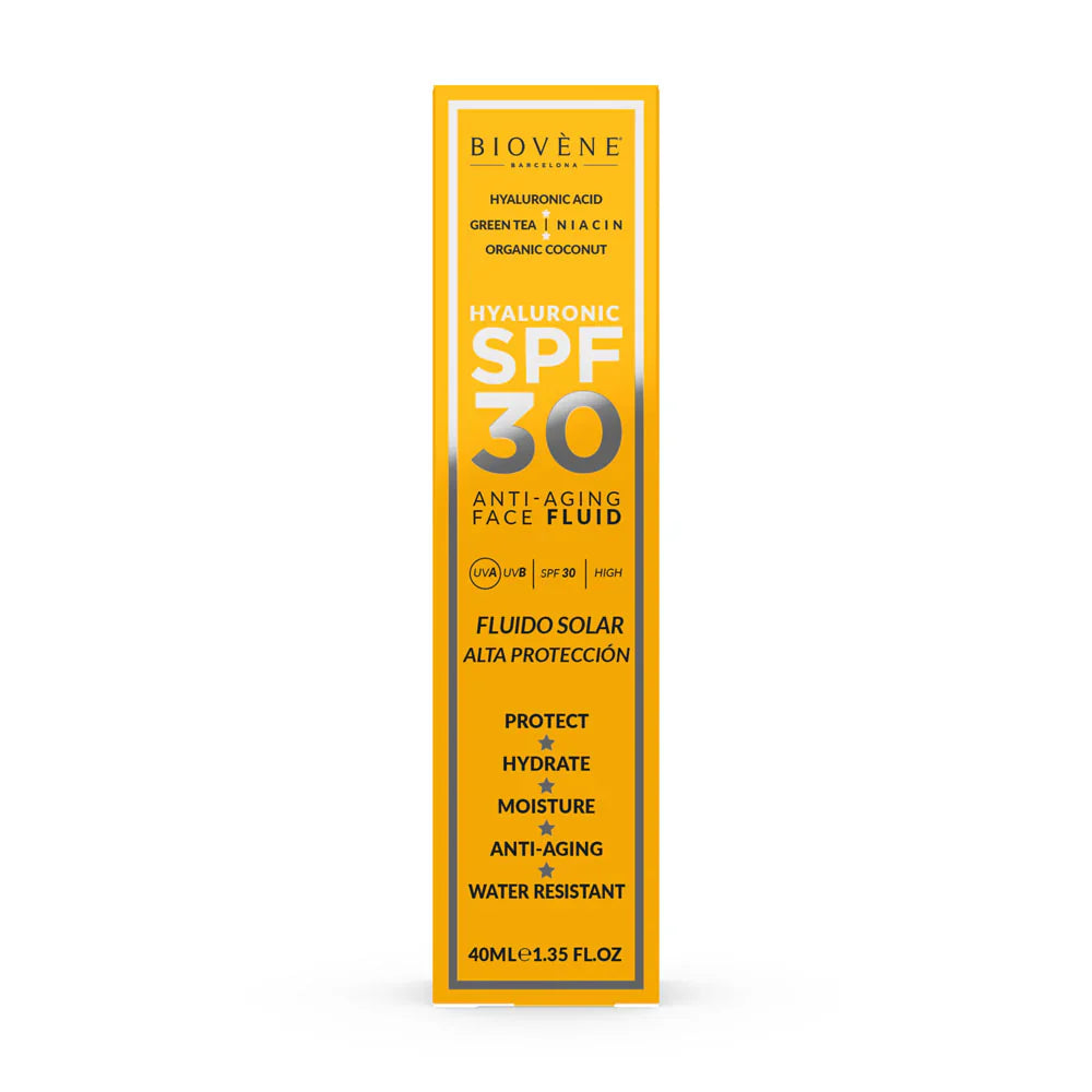 Feuchtigkeitsspendende Gesichtscreen -SPF 30 mit Anti -Aging -Hyaluronsäure - 40 ml
