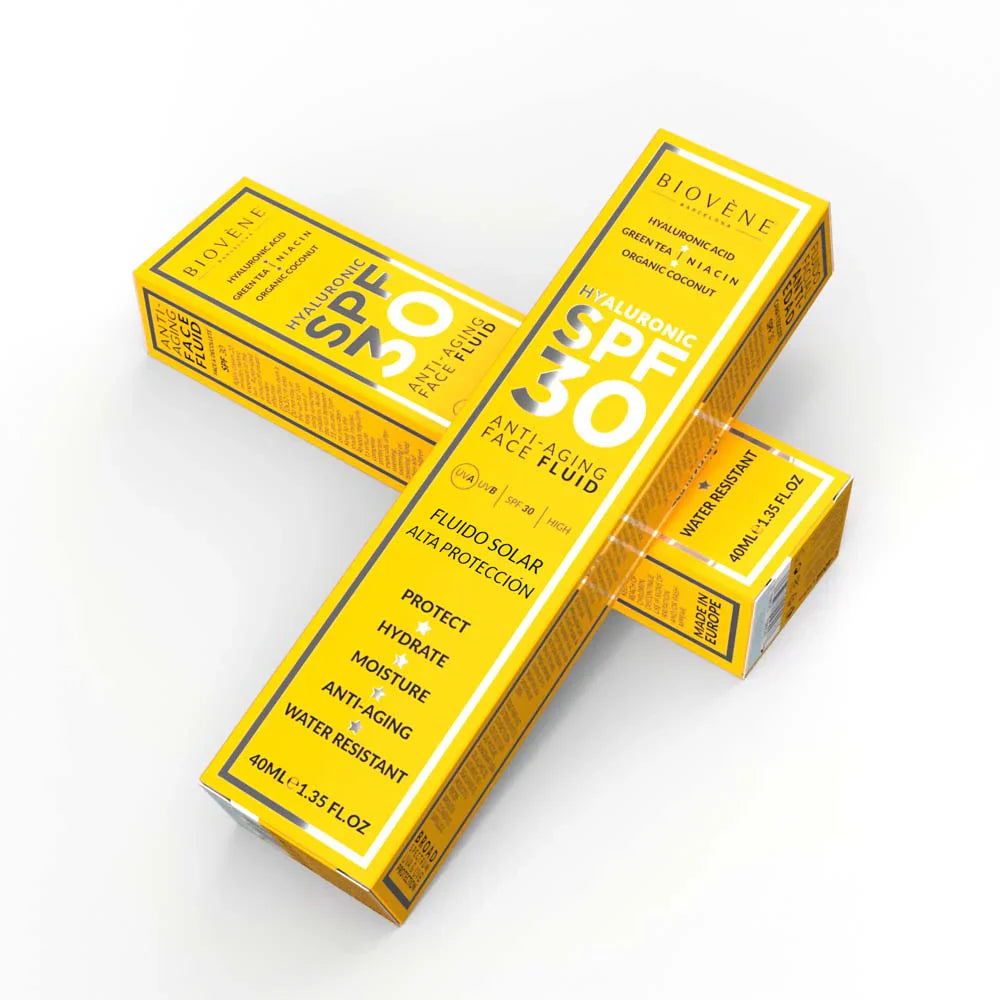 Feuchtigkeitsspendende Gesichtscreen -SPF 30 mit Anti -Aging -Hyaluronsäure - 40 ml