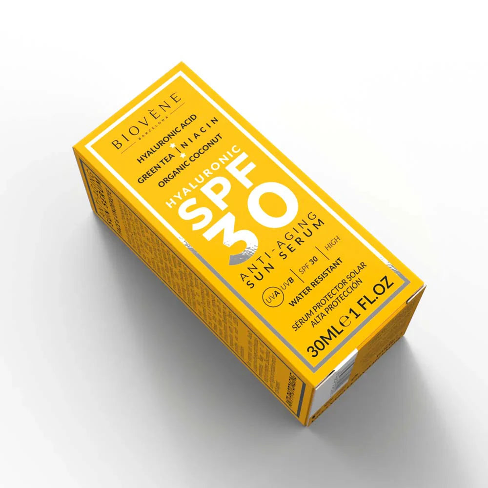 Anti -Aging -Gesichts -Sonnenschutz -SPF 30 mit Hyaluronsäure - 30 ml