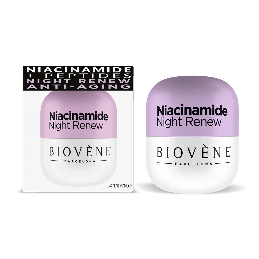 Nachtcreme mit Niacinamid zur Restaurierung und Weichheit - 50 ml