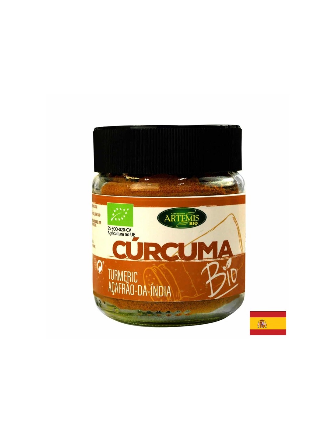 Bio-Kurkuma zum Würzen von Gerichten, 85 g, Pulver