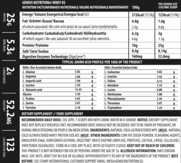 Whey -X5 - 900 Gramm