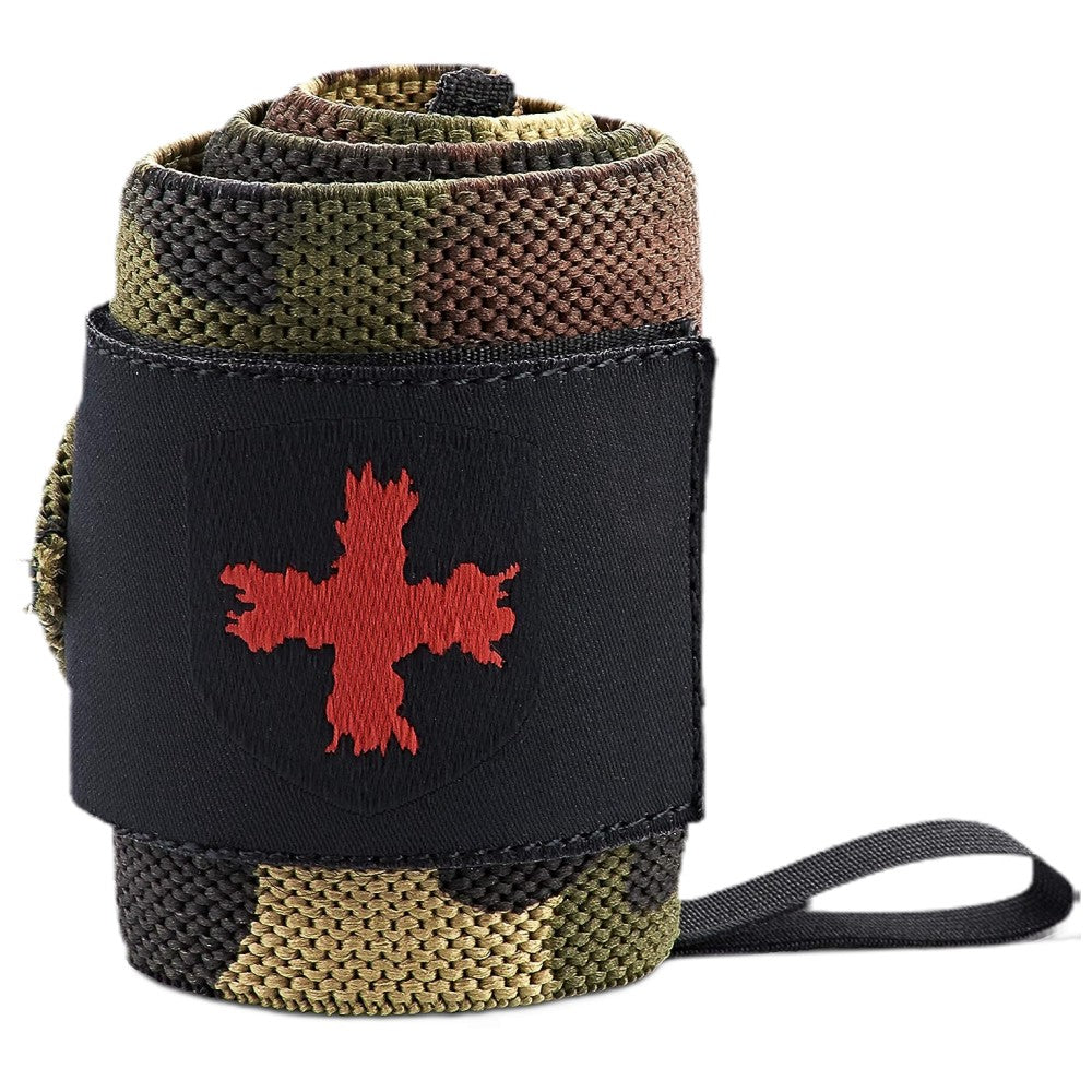 Daumen Wraps / Armbandwraps / rote Linie - grüne Camo