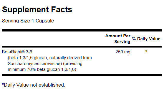 BetaRight Beta Glucans 250 mg - 60 капсули - Feel You