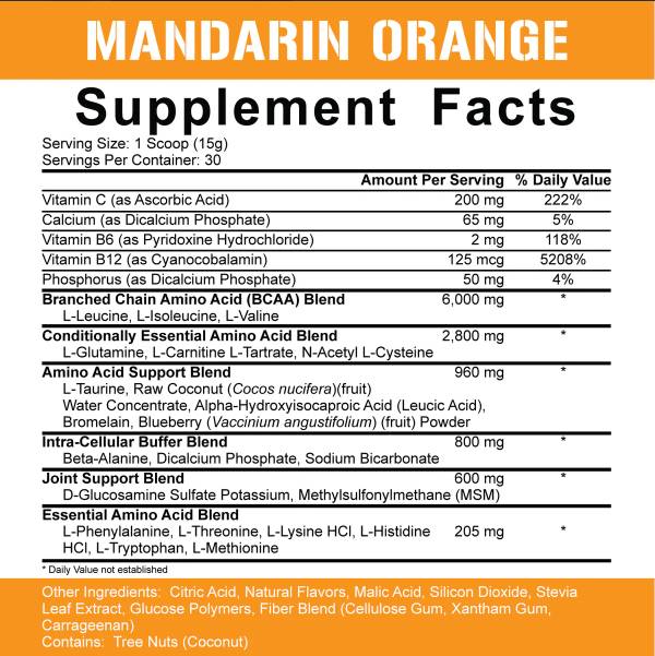 Den ganzen Tag können Sie | Natty BCAA 10: 1: 1 Verhältnis 450 Gramm