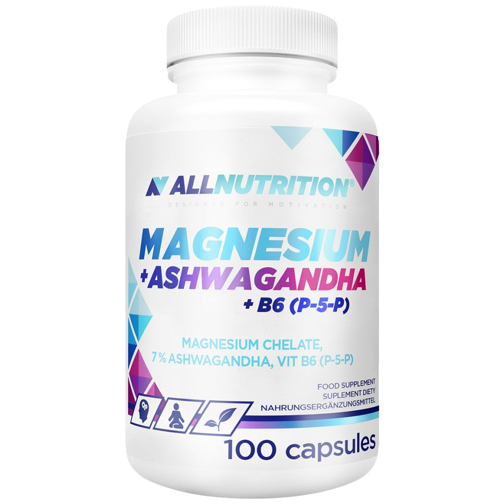 Magnesiumchelat + Ashwagandha + B6 P-5-P-100 Kapseln