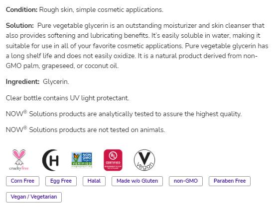 Gemüseglycerin | Reine vielseitige Hautpflege - 473 ml