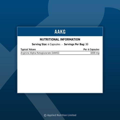 AAKG - Arginine Aplha Ketoglutarate - 120 capsules - Nutra Best Europe