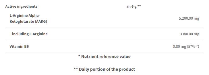AAKG-Pulver | mit Vitamin B6 - 240 Gramm