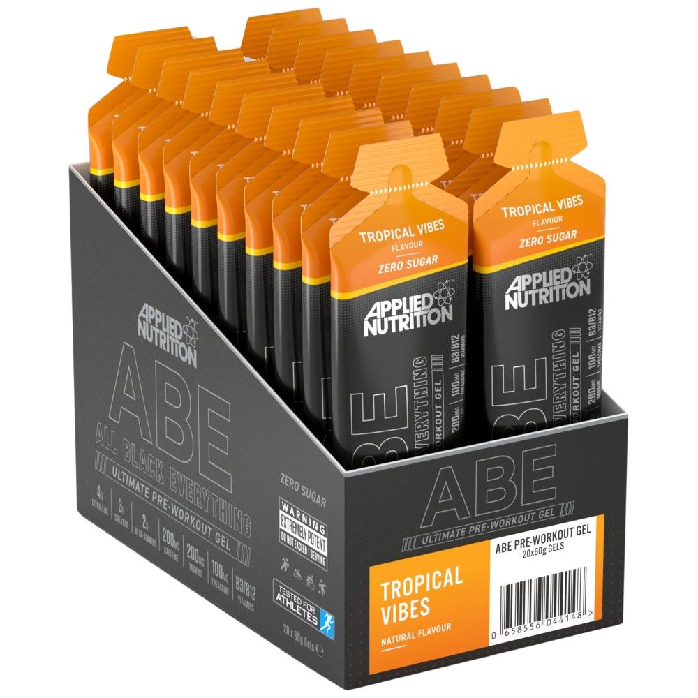 Abe Gel | Alles schwarz alles vor dem Training - 20 x 60 Gramm