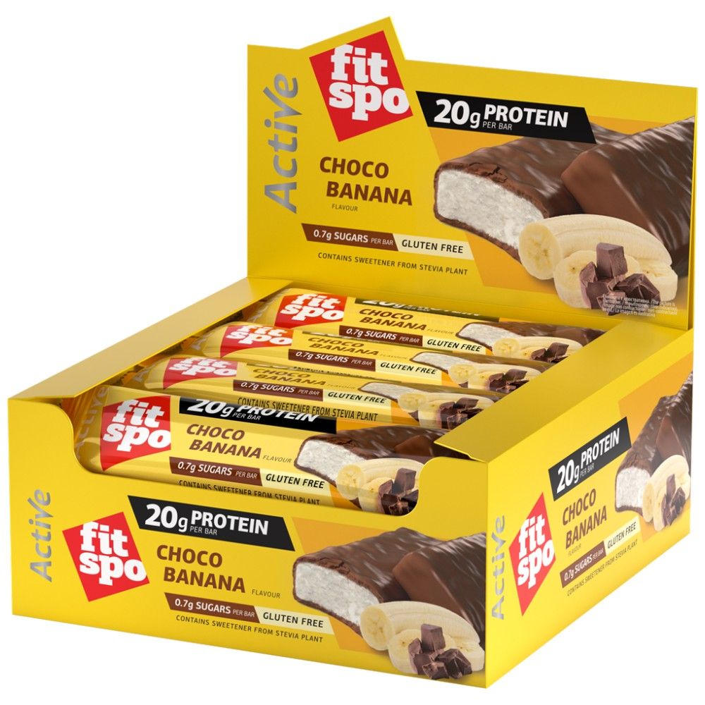 Active Bar Schokolade & Banane – 12 x 60 g