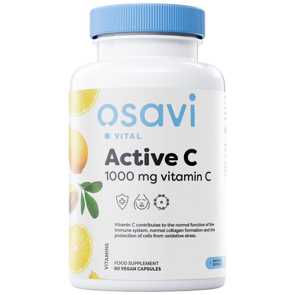 Aktives C 1000 mg | PureWay-C® mit Zitrus-Bioflavonoiden und Acerola – 60 Kapseln