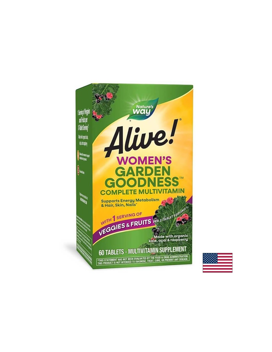 <tc>Alive</tc>Garden Goodness Multivitaminpräparat für Frauen – 60 Tabletten