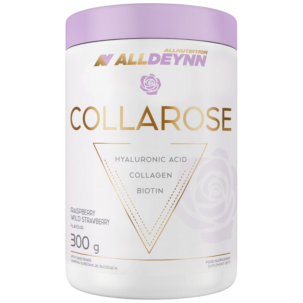 AllDeynn | CollaRose – Kollagen mit Hyaluronsäure – 300 Gramm
