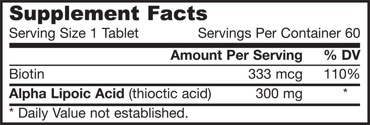 Alpha Lipoic Sustain 300 mg – 60 Tabletten