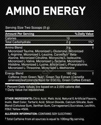 Amino Energy PROBEGRÖSSE - 10 Portionen/90 gr.