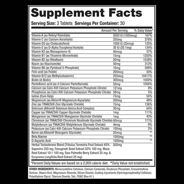 Anavite XT | Xtreme-Testformel + Multivitamine – 90 Tabletten