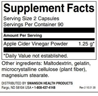 Apfelessig 625 mg | Hohe Wirksamkeit – 180 Kapseln