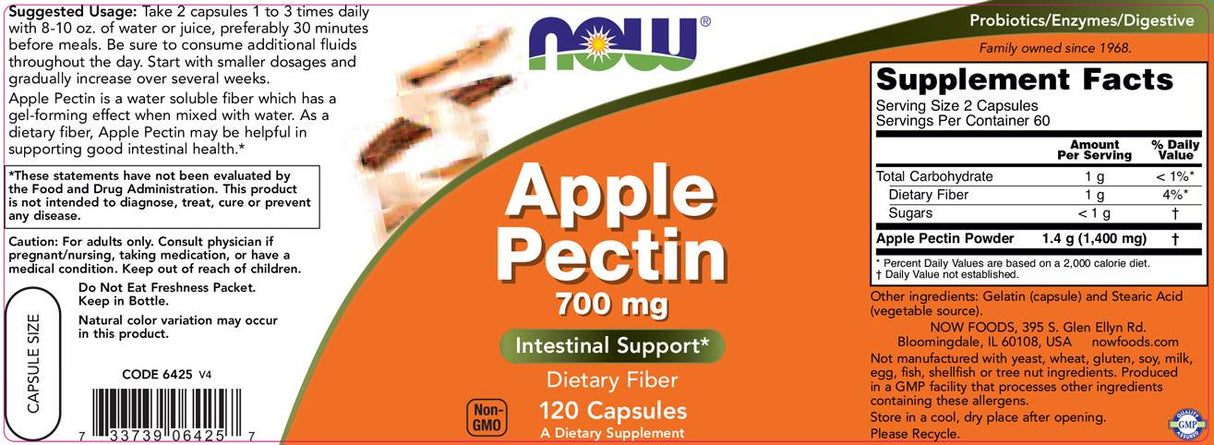 Apfelpektin 700 mg – 120 Kapseln