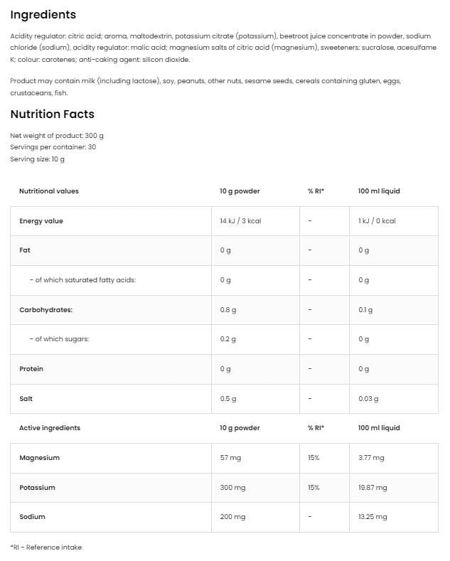 Aqua Kick/Advanced Hydration – Elektrolyt – 300 Gramm