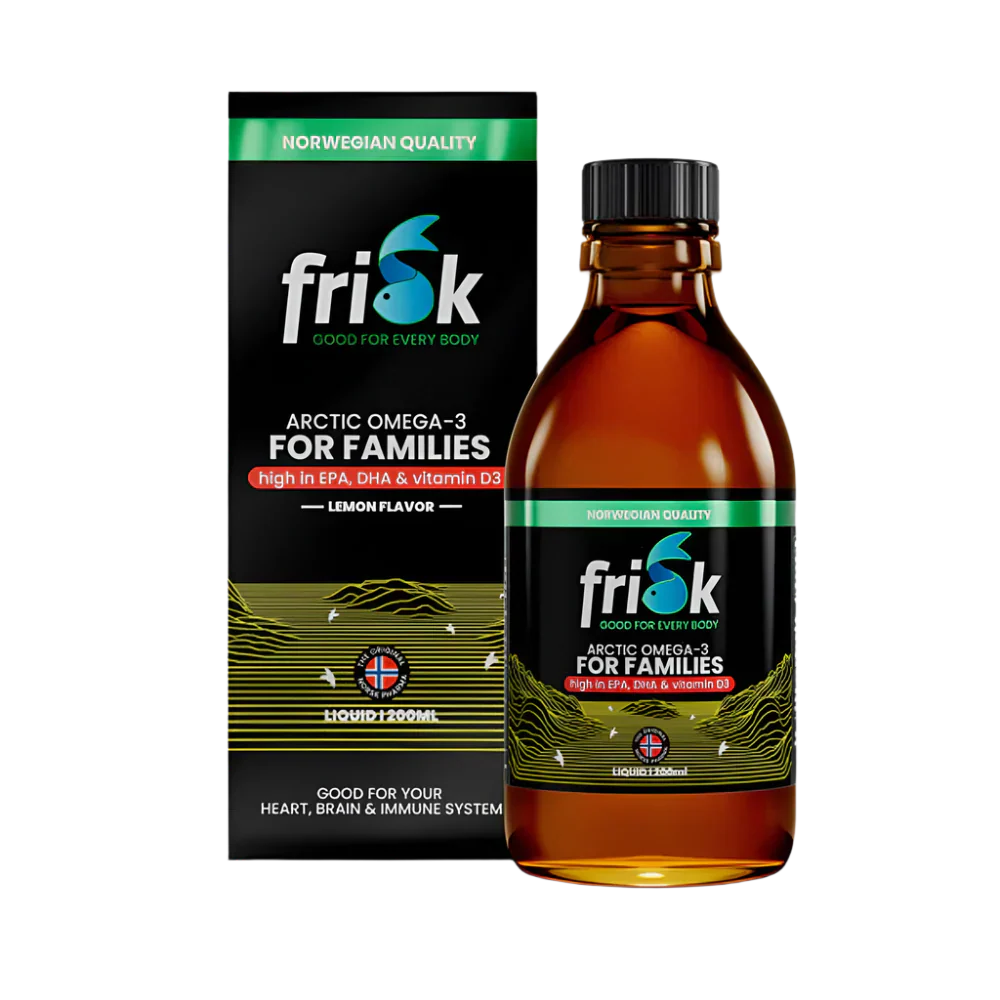 Arctic Liquid – Flüssiges Omega-3 – Zitronengeschmack/100 % wilder Kabeljau aus Norwegen – 200 ml