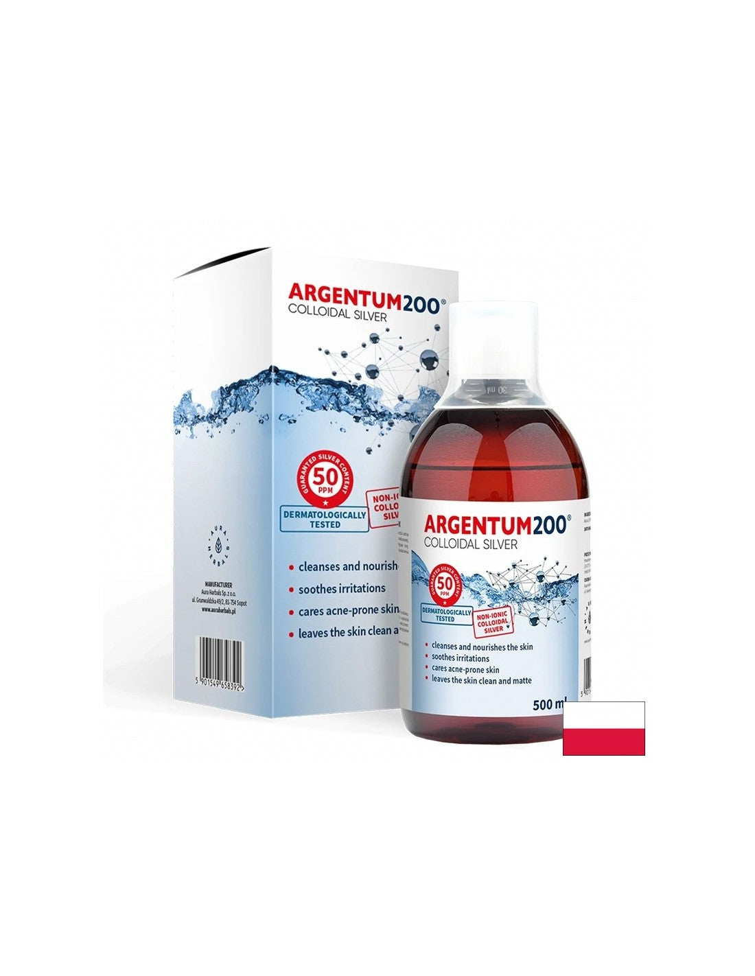 Kolloidales Silber Argentum200® – 50 ppm, 500 ml