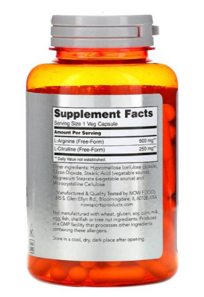 Arginin und Citrullin – 120 Kapseln