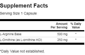 Arginin und Ornithin 100 Kapseln