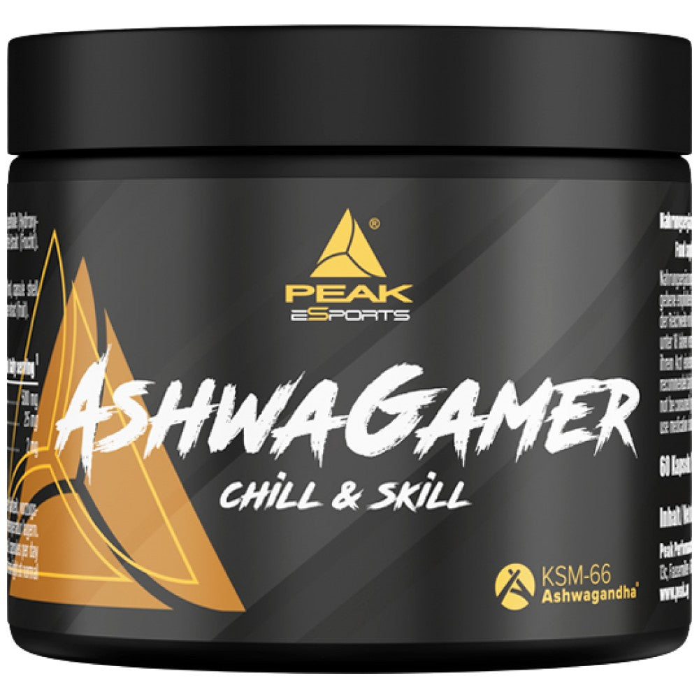 AshwaGamer | mit 500 mg Ashwagandha KSM-66® - 60 Kapseln