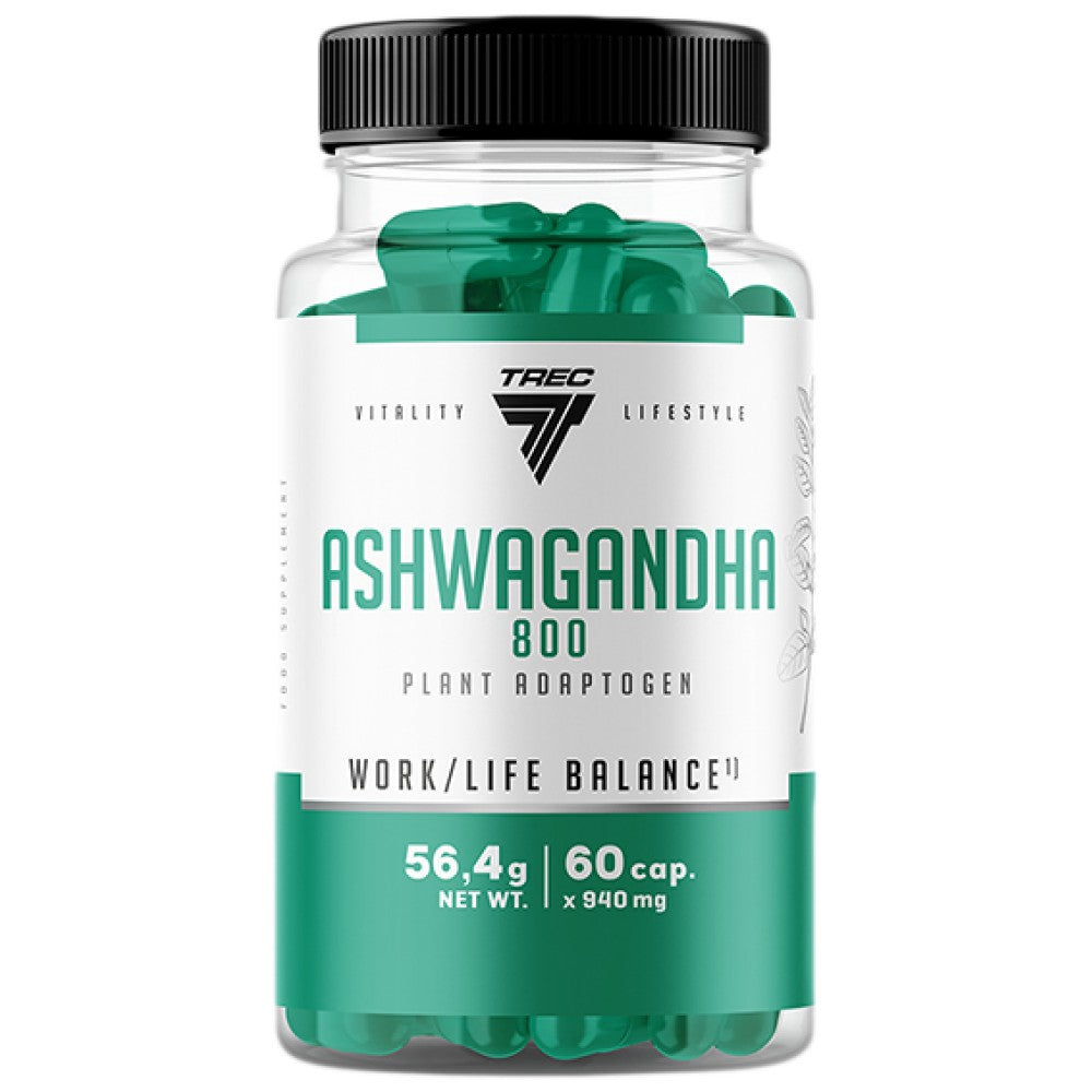 Ashwagandha 800 | Pflanzliches Adaptogen – 60 Kapseln