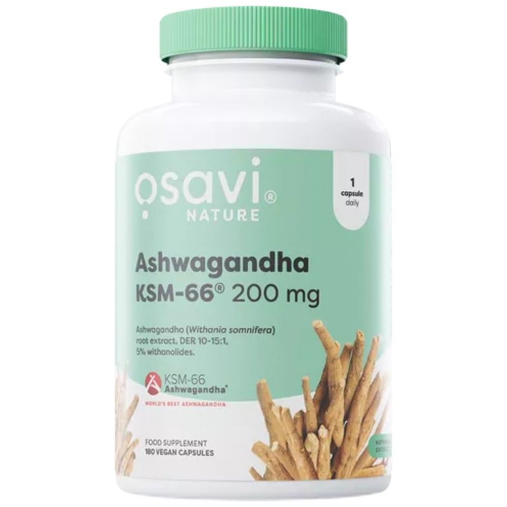 Ashwagandha KSM-66® 200 mg – 180 Kapseln