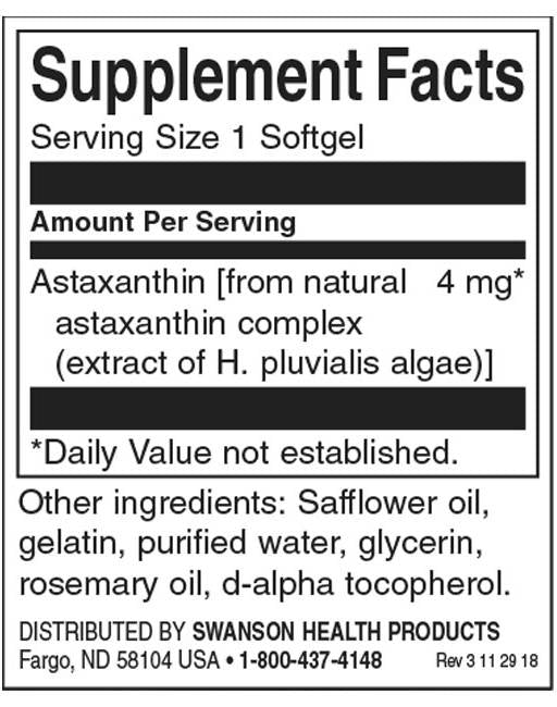 Astaxanthin 4 mg – 60 Gelkapseln