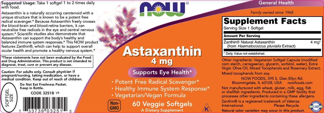 Astaxanthin 4 mg – 90 Gelkapseln