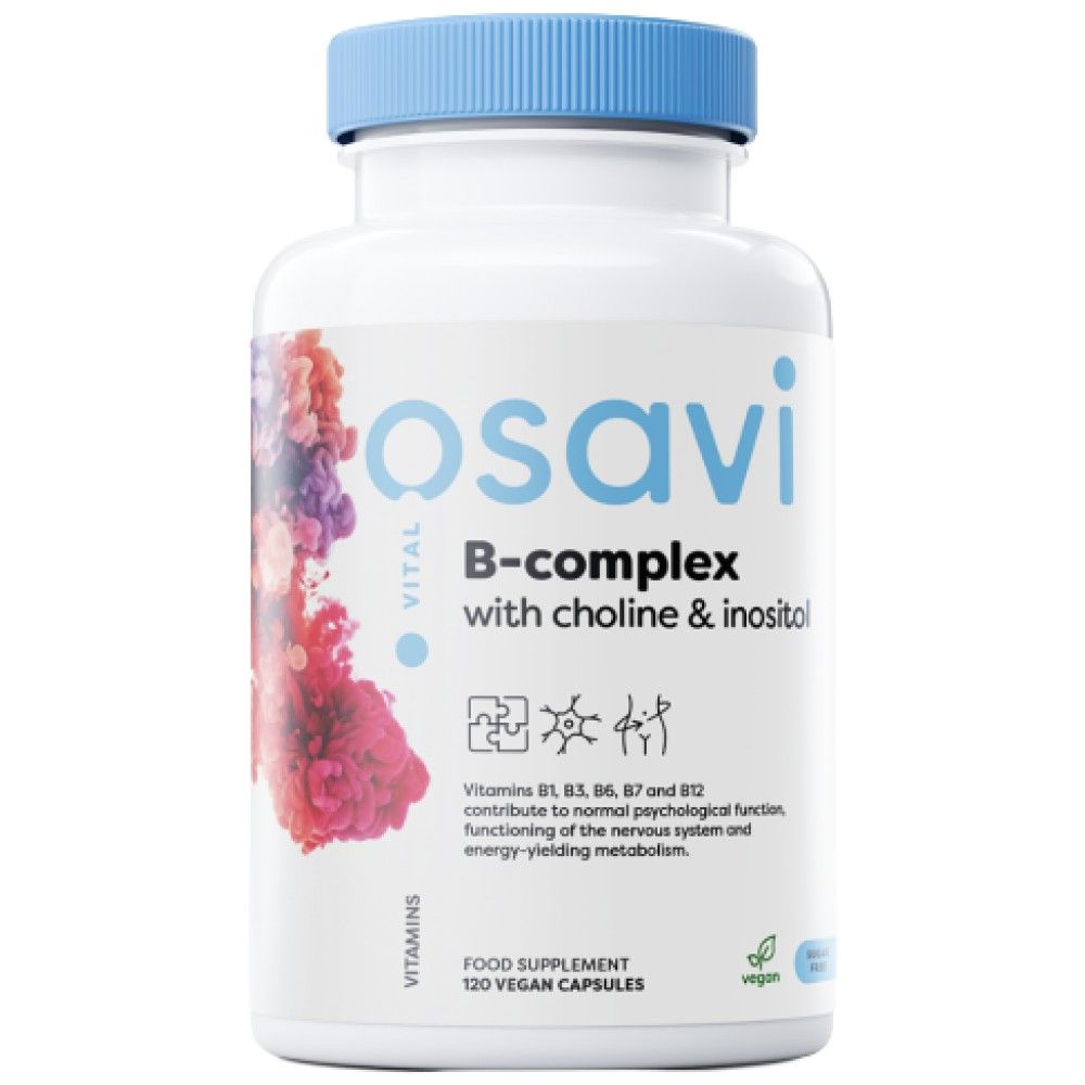 B-Komplex mit Cholin und Inositol – 120 Kapseln